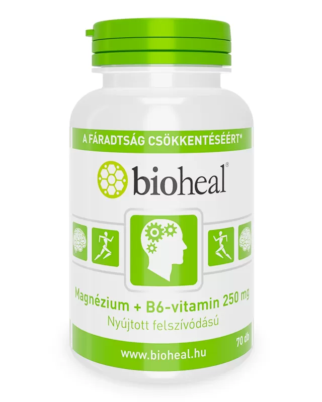 Dobó téri Kígyó Patika - Bioheal szerves magn.+b6 vitamin retard tabletta   70x