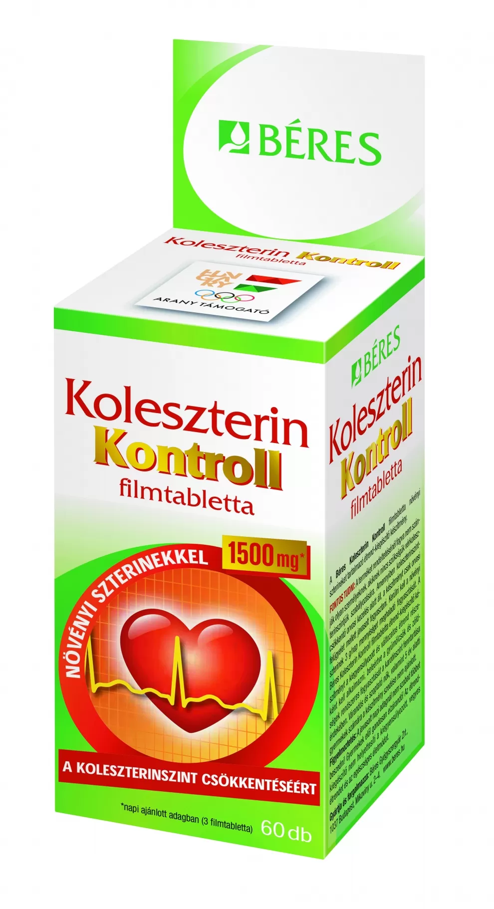 Dobó téri Kígyó Patika - Beres koleszterin kontroll filmtabl. 60x