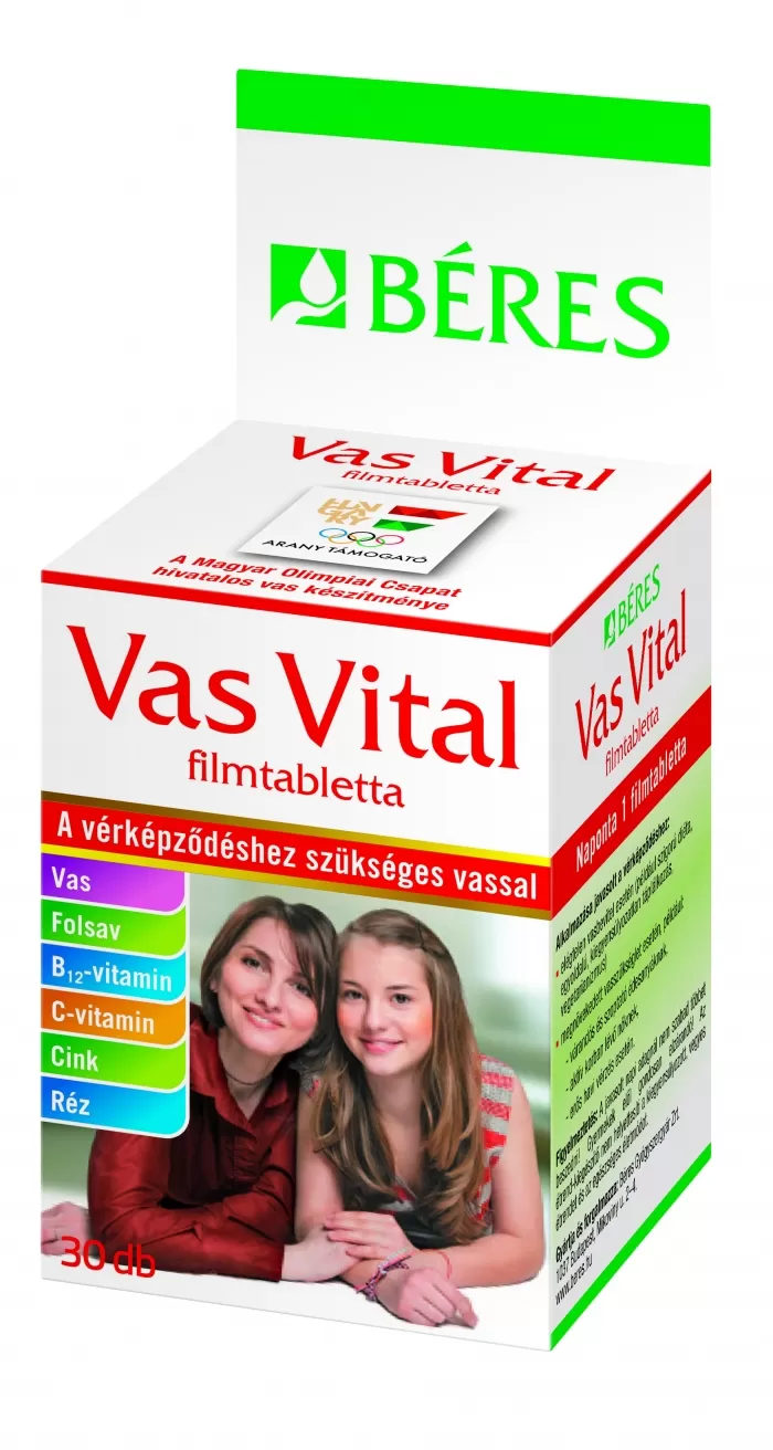 Dobó téri Kígyó Patika - Béres vas vital filmtabletta      30x