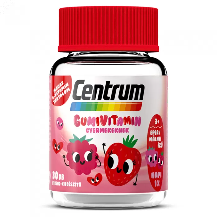 Dobó téri Kígyó Patika - Centrum gumivitamin gyermek eper/málna 30x