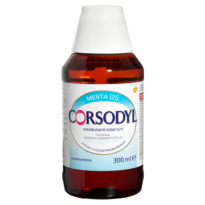Dobó téri Kígyó Patika - Corsodyl alkoholmentes szájvíz 300ml