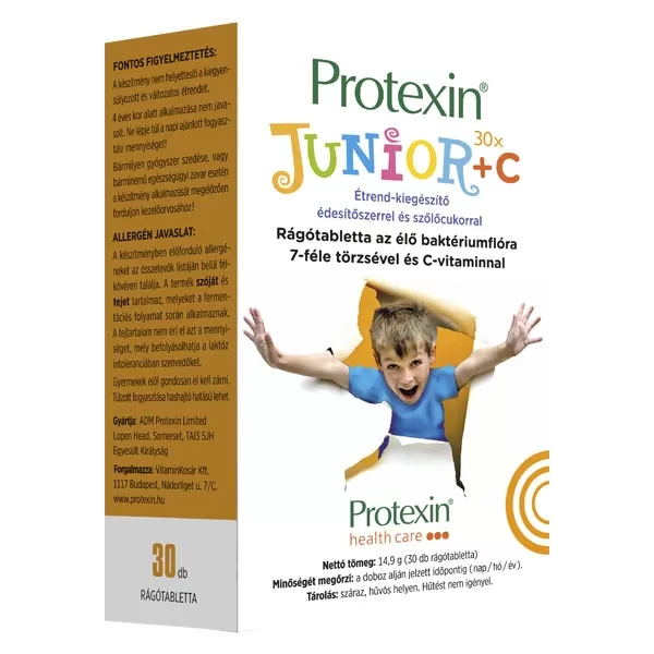 Dobó téri Kígyó Patika - Protexin junior +c étrenkiegészítő  ragótabletta  30x