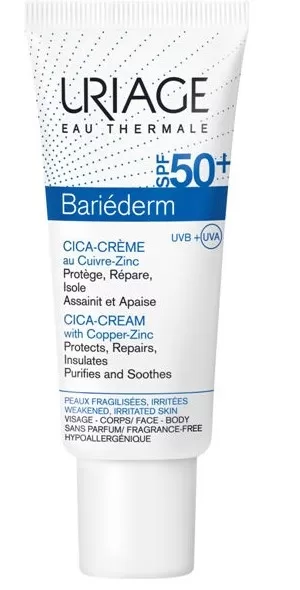 Dobó téri Kígyó Patika - Uriage bariéderm cica cu-zn krém spf50+ 40ml