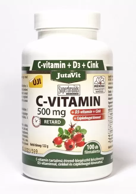 Dobó téri Kígyó Patika - Jutavit c  500mg csipkebogyó+d3-zink retard filmtabletta 100x