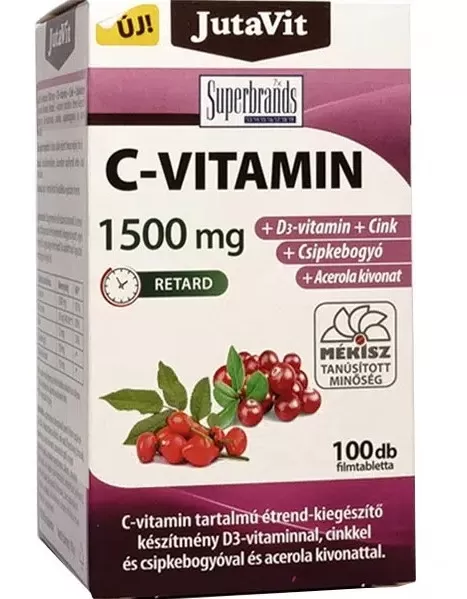 Dobó téri Kígyó Patika - Jutavit c 1500mg csipkebogyó acer.+d-vit.+zink 100x
