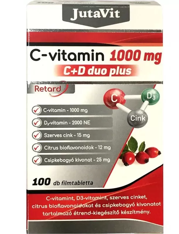 Dobó téri Kígyó Patika - Jutavit c vitamin 1000mg c+d duo plus 100x