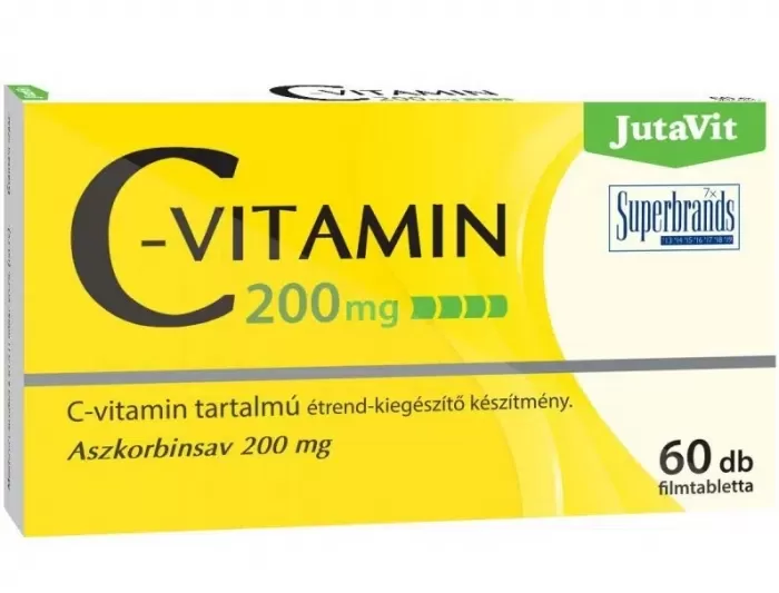 Dobó téri Kígyó Patika - Jutavit c vitamin 200mg tabletta 60x
