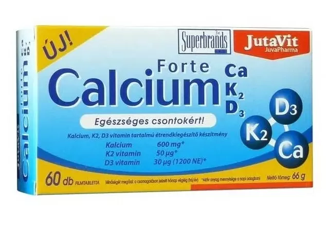 Dobó téri Kígyó Patika - Jutavit calcium forte ca/k2/d3 tabletta 60x
