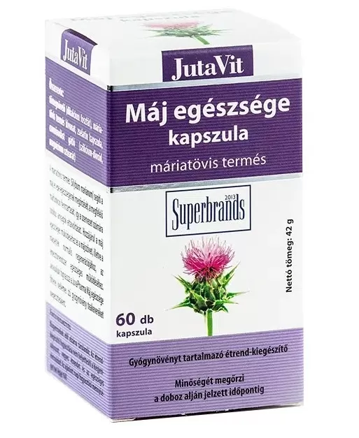 Dobó téri Kígyó Patika - Jutavit máj egeszség kapszula 60x