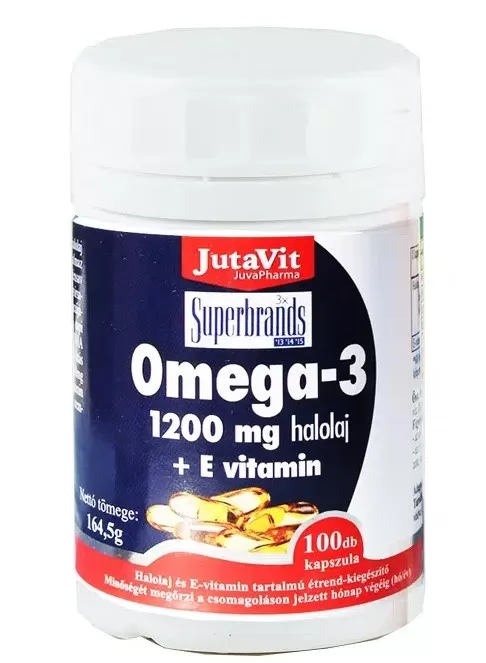 Dobó téri Kígyó Patika - Jutavit omega-3 halolaj 1200mg+e kapszula 100x uj!!