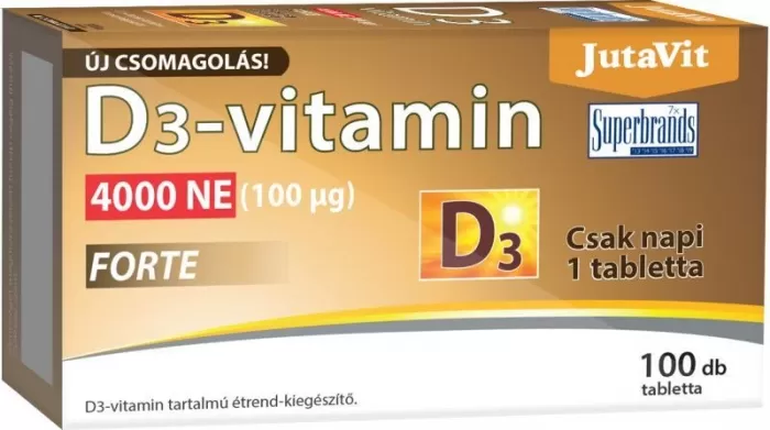 Dobó téri Kígyó Patika - Jutavit d3-vitamin 4000ne forte tabletta 100x