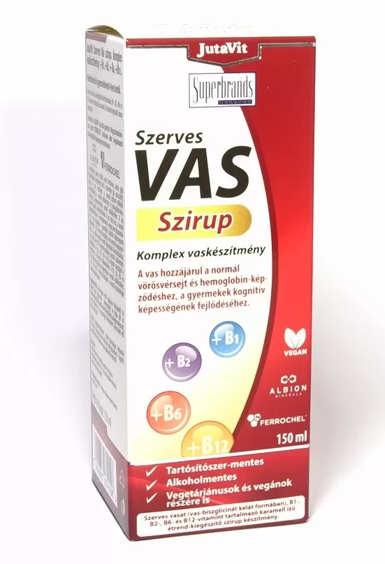 Dobó téri Kígyó Patika - Jutavit szerves vas szirup 150ml