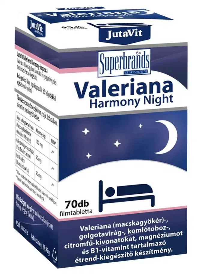 Dobó téri Kígyó Patika - Jutavit valeriana harmony night 70x