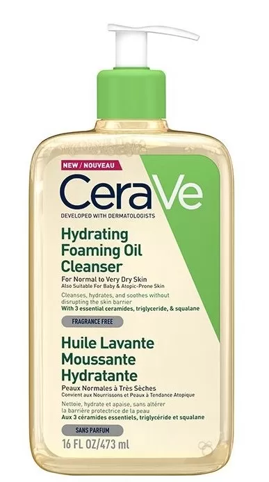 Dobó téri Kígyó Patika - Cerave hidratalo habzo olajos tisztito 473ml