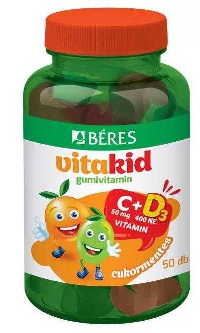 Dobó téri Kígyó Patika - Béres vitakid c+d3 gumivitamin 50x