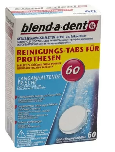Dobó téri Kígyó Patika - Blend-a-d fresh műfogsor tisztító tabletta  60x