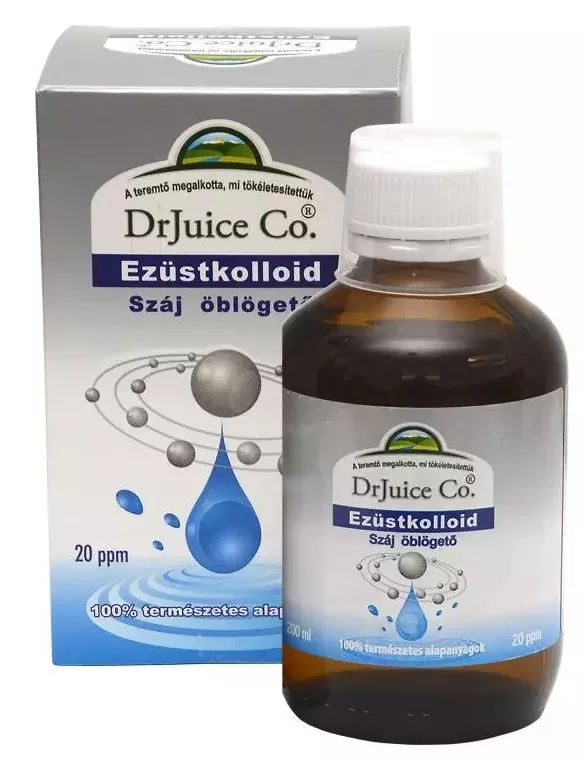 Dobó téri Kígyó Patika - Dr juice ezüstkolloid száj/torok öblítő 200ml