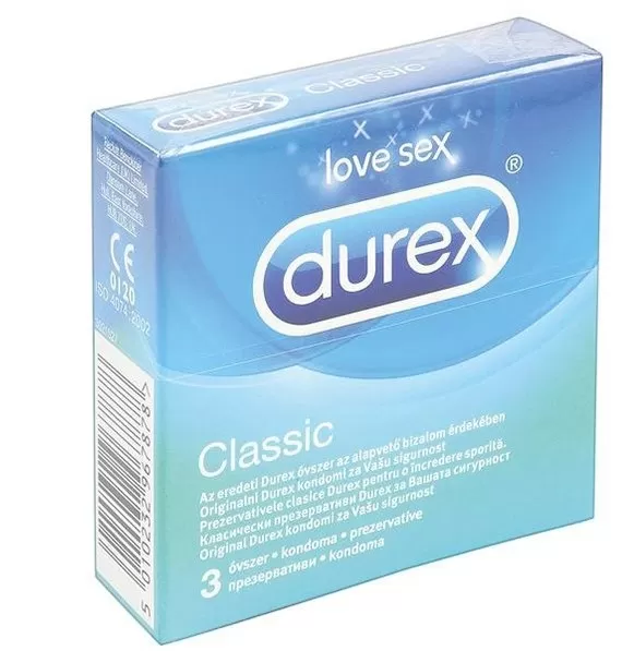 Dobó téri Kígyó Patika - Durex classic óvszer síkosított 3x
