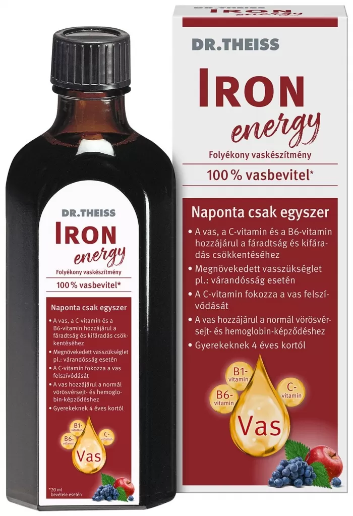 Dobó téri Kígyó Patika - Dr theiss iron energy vas+vitaminok 500ml