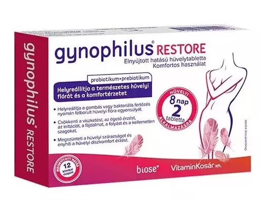 Dobó téri Kígyó Patika - Gynophilus restore hüvelytabletta 2x