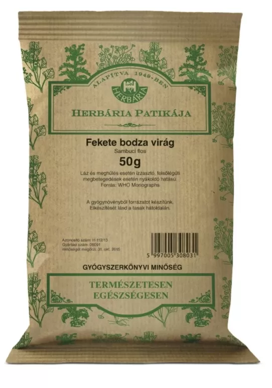 Dobó téri Kígyó Patika - Herbária bodzavirág tea 25x 1g