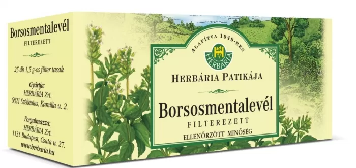 Dobó téri Kígyó Patika - Herbária borsmenta filteres 25x1,5g