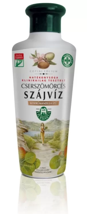 Dobó téri Kígyó Patika - Herbária cserszömörcés szájvíz keserűmandula 250ml