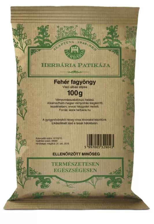 Dobó téri Kígyó Patika - Herbária fehér fagyöngy tea 100g