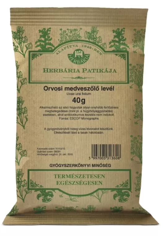 Dobó téri Kígyó Patika - Herbária medveszőlő levél 40g