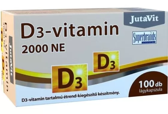 Dobó téri Kígyó Patika - Jutavit d3-vitamin 2000ne étrendkiegészítő lágykapszula 100x