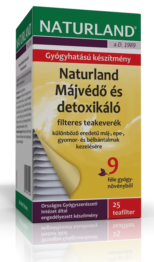 Dobó téri Kígyó Patika - Naturland májvédő, detoxikáló tea filteres 25x