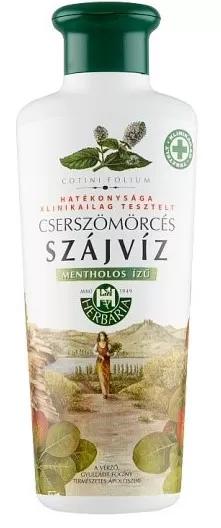 Dobó téri Kígyó Patika - Herbaria cserszömörcés szájvíz mentholos 250ml