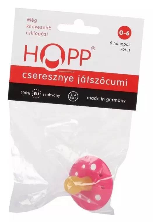 Dobó téri Kígyó Patika - Hopp játékcumi kis 0-6 hónap cseresznye alak 1x