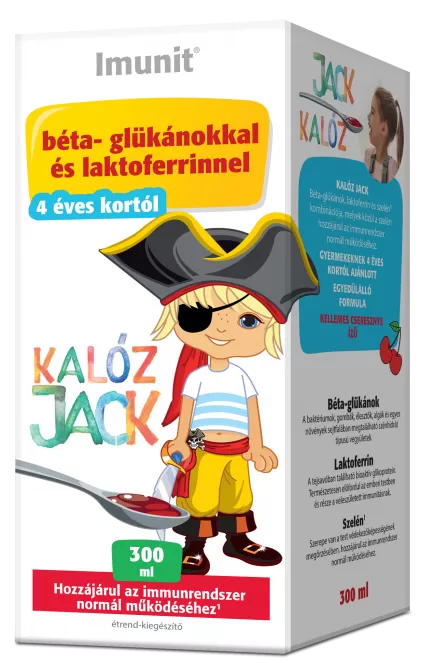 Dobó téri Kígyó Patika - Imunit béta-glukán kaloz jack szirup 300ml