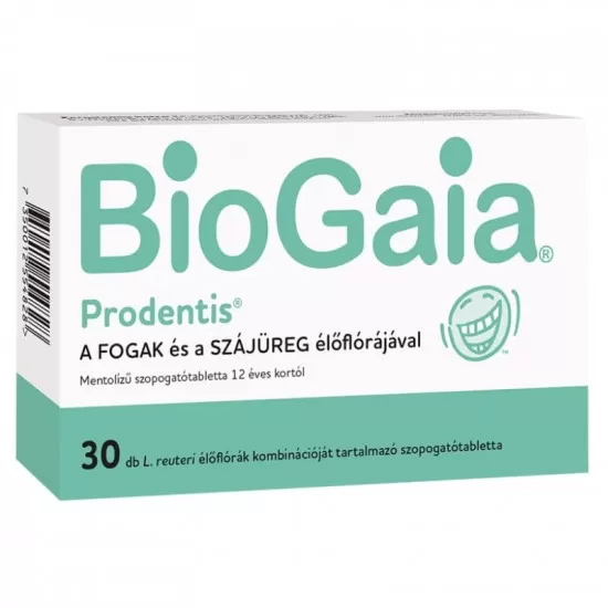 Dobó téri Kígyó Patika - Biogaia prodentis szopogató tabletta mentolos 30x
