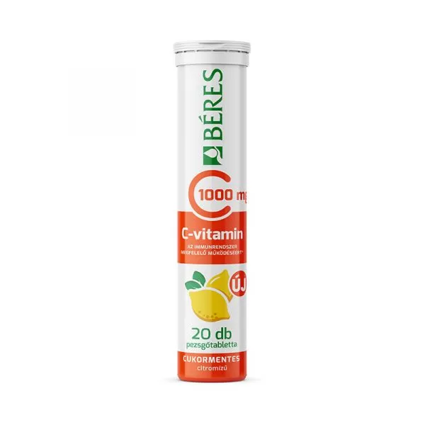 Dobó téri Kígyó Patika - Béres c 1000mg cukmentes pezsgőtabletta citromos 20x