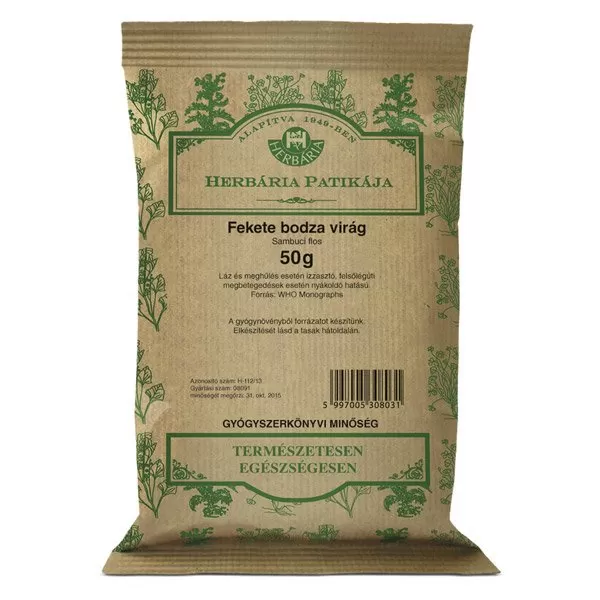 Dobó téri Kígyó Patika - Herbária bodzavirág tea 50g
