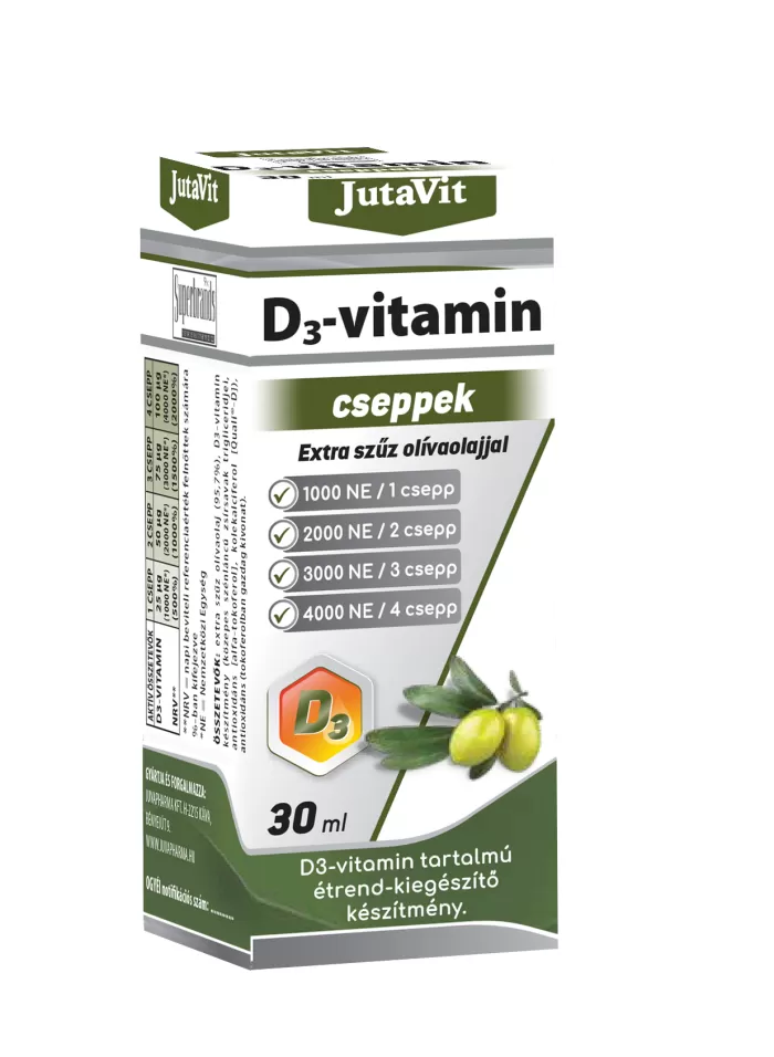 Dobó téri Kígyó Patika - Jutavit d3 olivaolaj 1000ne csepp 30ml