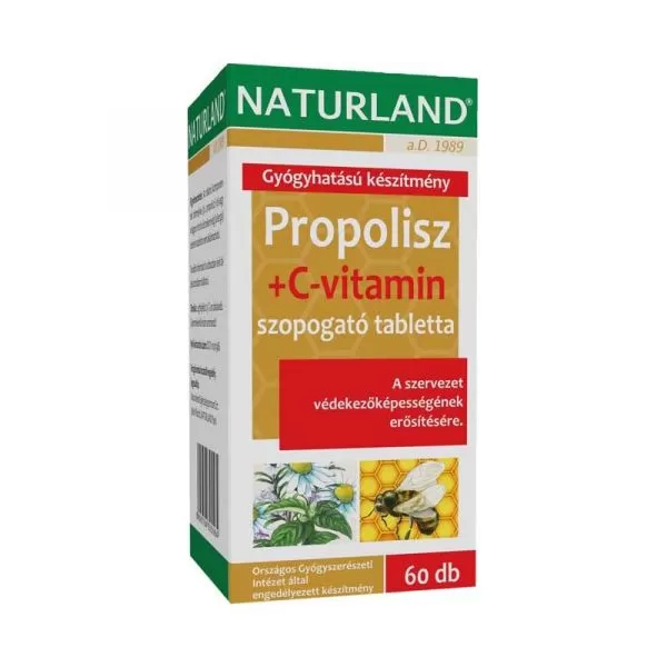 Dobó téri Kígyó Patika - Naturland propolisz c-vitamin tabletta 60x