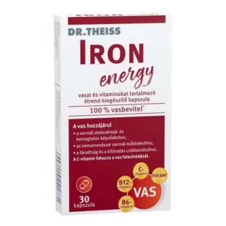 Dobó téri Kígyó Patika - Dr theiss iron energy vas+vitamin kapszula 30x