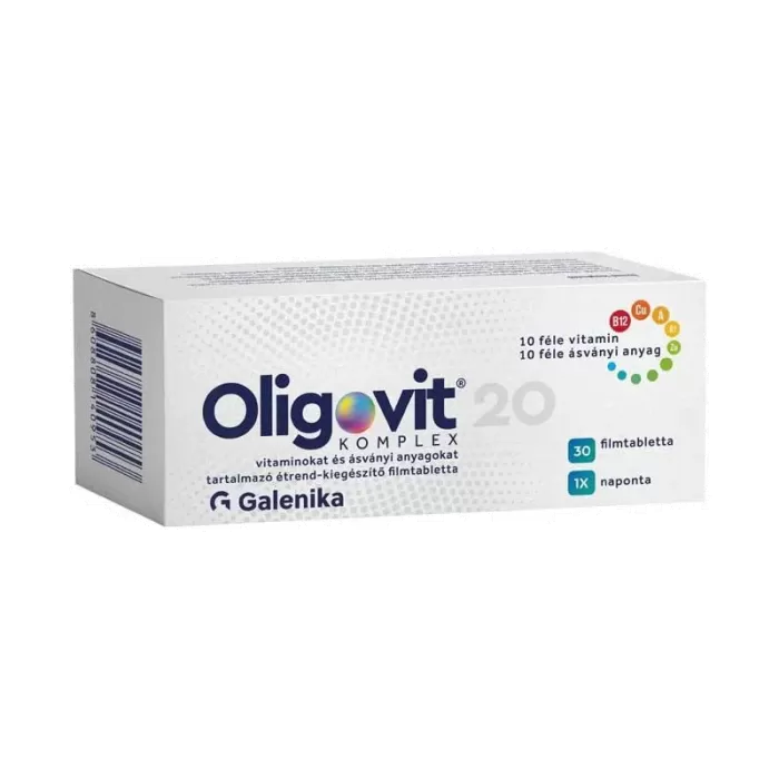 Dobó téri Kígyó Patika - Oligovit 20 komplex filmtablabletta 30x