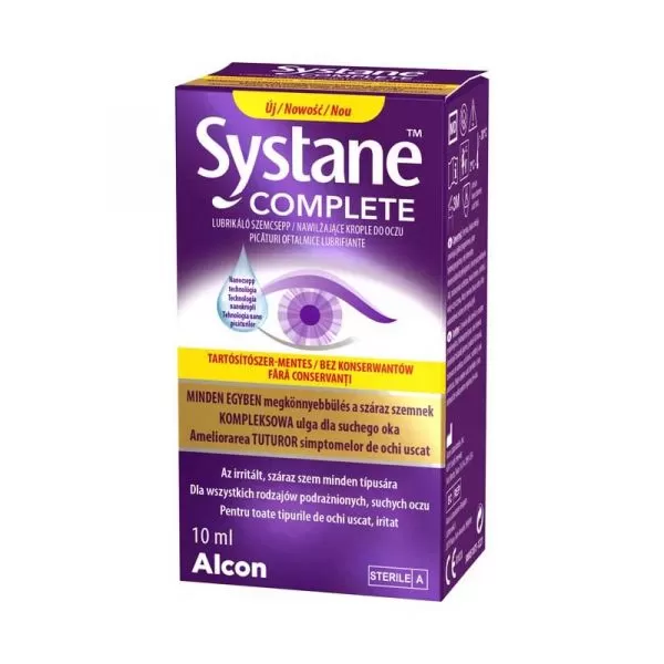 Dobó téri Kígyó Patika - Systane complete tartósítózermentes szemcsepp 10ml